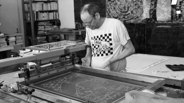 Jean-Pierre Sergent artiste Portrait-Video #163 | screen-printing the Karma-Kali, Sexual Dreams & Paradoxes series