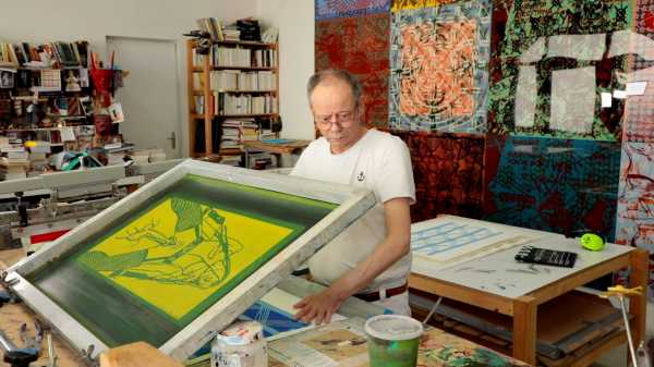 Artist Jean-Pierre Sergent,Portrait-Video #170 | screen-printing the Karma-Kali, Sexual Dreams & Paradoxes series