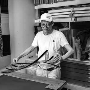 Image 1 - Portraits of artist Jean-Pierre Sergent 2024-At Work on the 