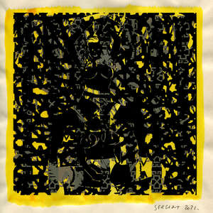 Image 218 - Small Paper Shakti-Yoni 2021, Yellow Wang Paper, JP Sergent
