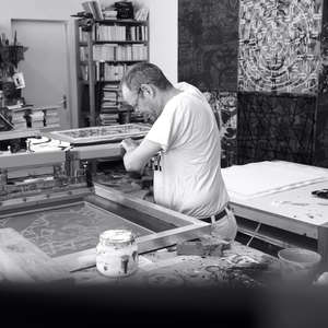 Image 24 - Portraits of artist Jean-Pierre Sergent 2024-At Work on the 