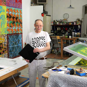 Image 22 - Portraits of artist Jean-Pierre Sergent 2024-At Work on the 