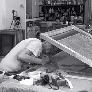 Image 34 - Portraits of artist Jean-Pierre Sergent 2024-At Work on the 