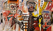 Jean-Michel Basquiat, Philistines 1982. Acrylic and oil paintstick on canvas