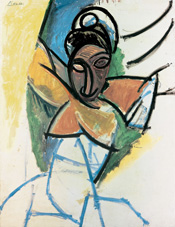 Picasso, dessin préparatoire pour les Demoiselles d'Avignon