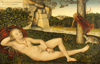 La nymphe à la source, Cranach, Musée BA, besançon