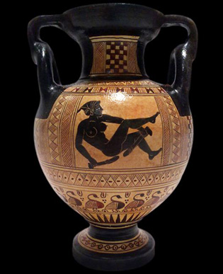 Reproduction d'un vase grec de Epiktetos