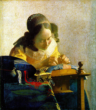 La denteliére, Vermeer