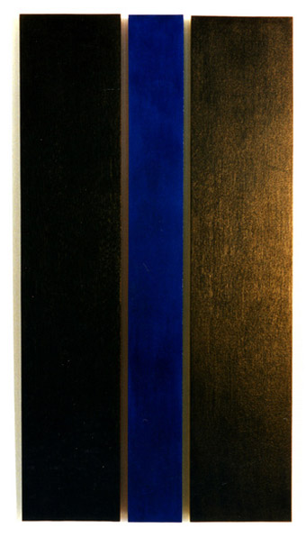 Jean-Pierre sergent - Silence, triptyque, peinture à l'huile sur panneau de bois, 1987, 1.30 x 0.70 x 0.07 m