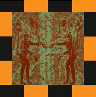 Jean-Pierre Sergent, Mayan Diary, polyptyque, acrylique sérigraphiée sur Plexiglas, 2008, 1.40 x 1.40 m